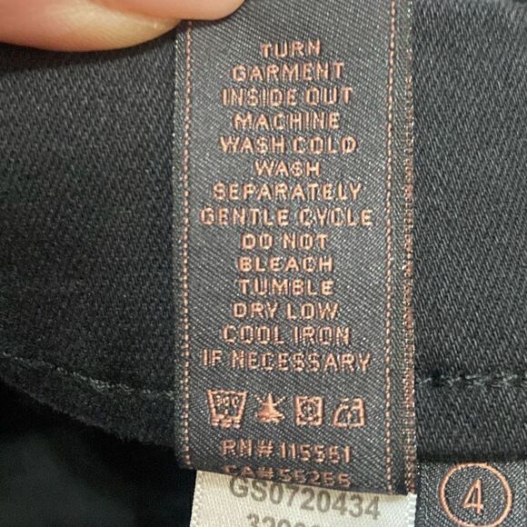 JEN7 by 7 for All Mankind Black Pull-On Comfort Skinny Stretch Jeans Size 4 NWT - Picture 9 of 13